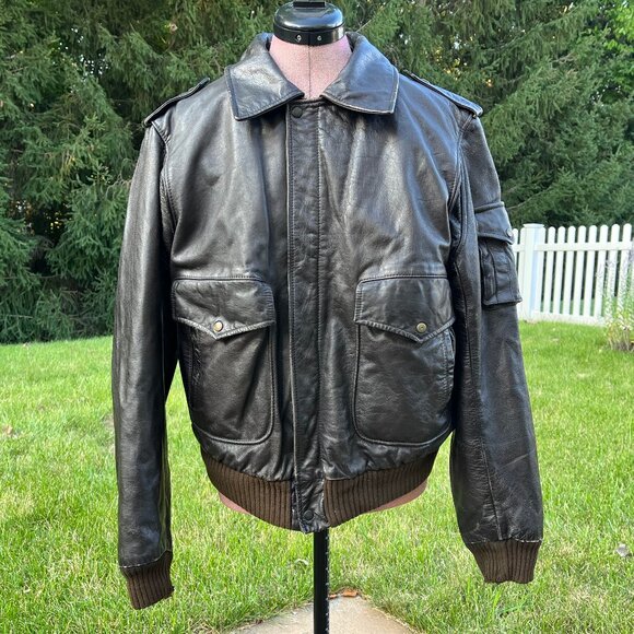 Vintage Leather Jacket Men's 42 - Picture 1 of 8